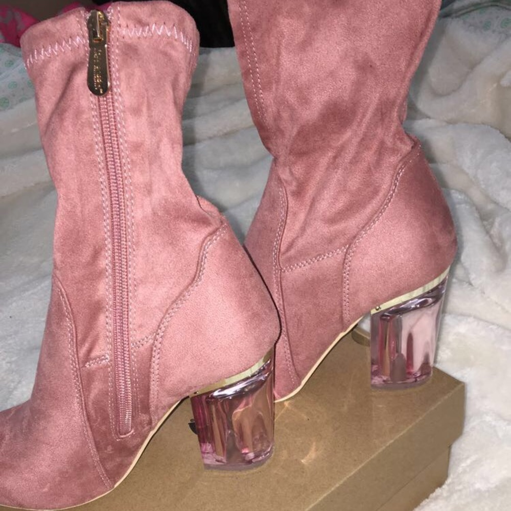 Pink boots